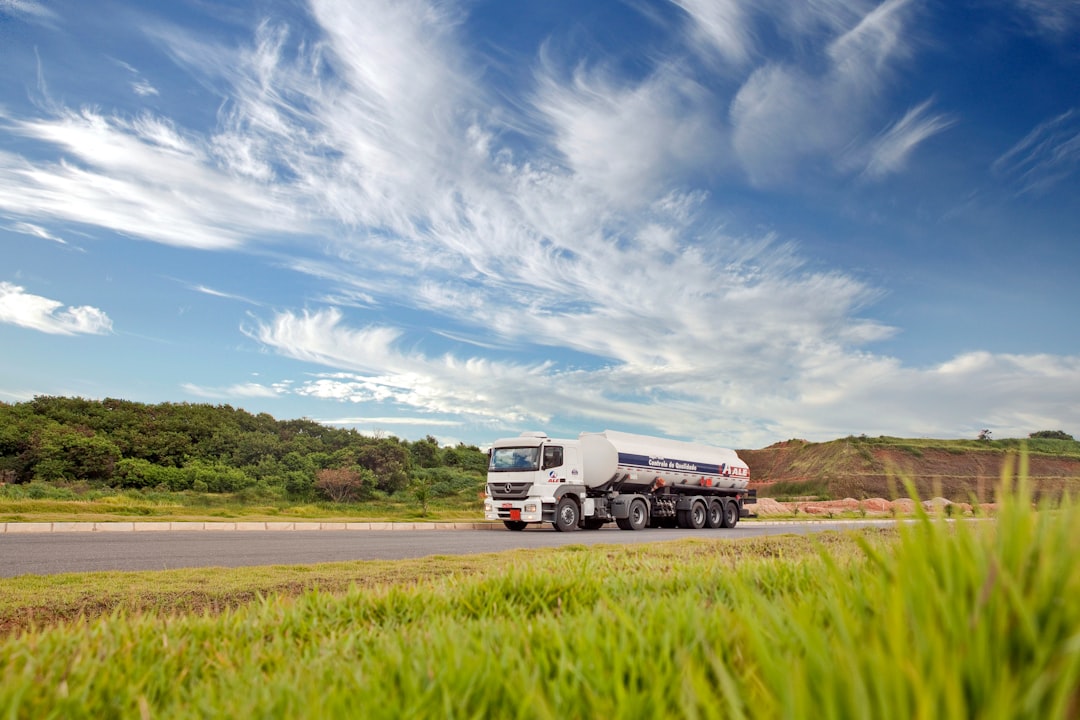 Tanker truck on the highway